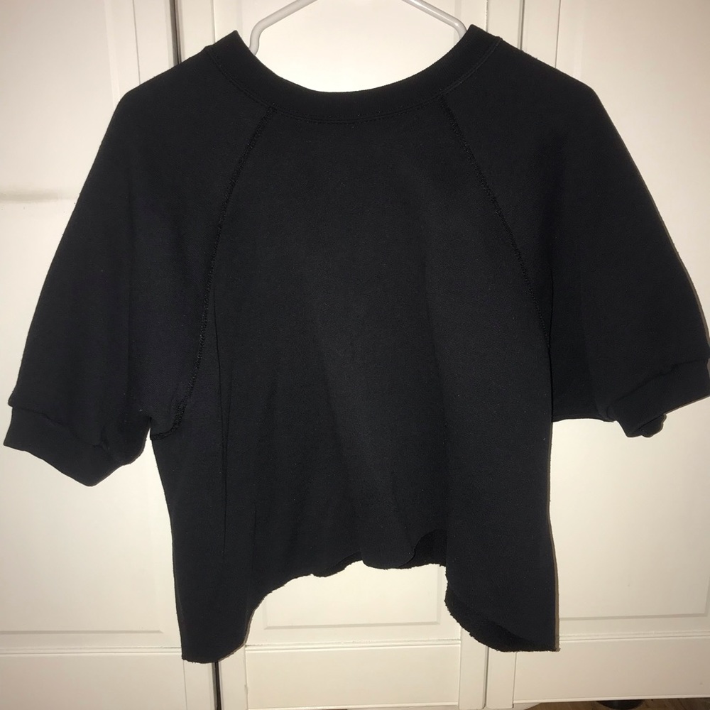 XL Black sweatshirt cropped